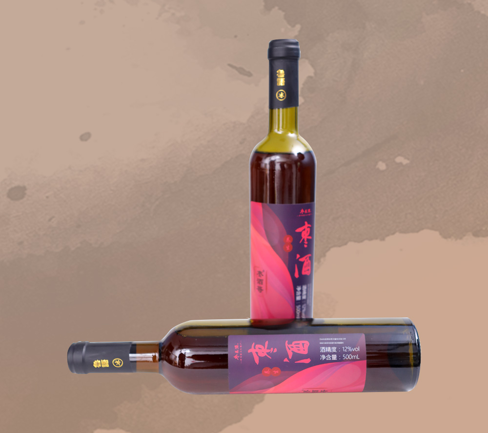 棗酒哥紅棗酒自然發(fā)酵12度紅酒500ml-(1)